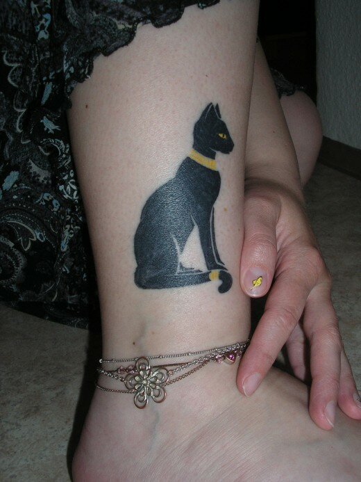 Cat Tattoo for Feet Cat Tattoo for Feet