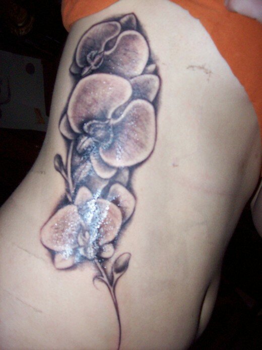 Orchid Tattoo Design for Rip Orchid Tattoo Design for Rip